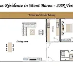 Prestige Mont Boron -terrace -sea View -2br Appartement *