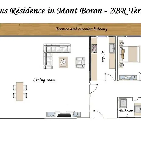 Prestige Mont Boron -terrace -sea View -2br Apartment *